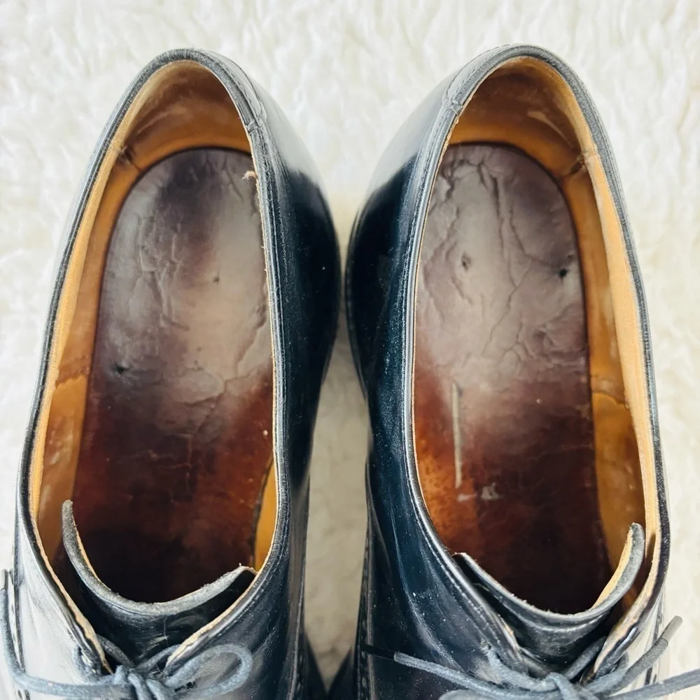 Allen Edmonds Black leather Oxfords Shoes size 9.5 EEE